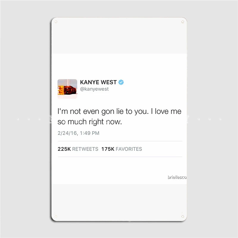 Я даже не сомневаюсь вам я так люблю меня сейчас твит Постер металлическая