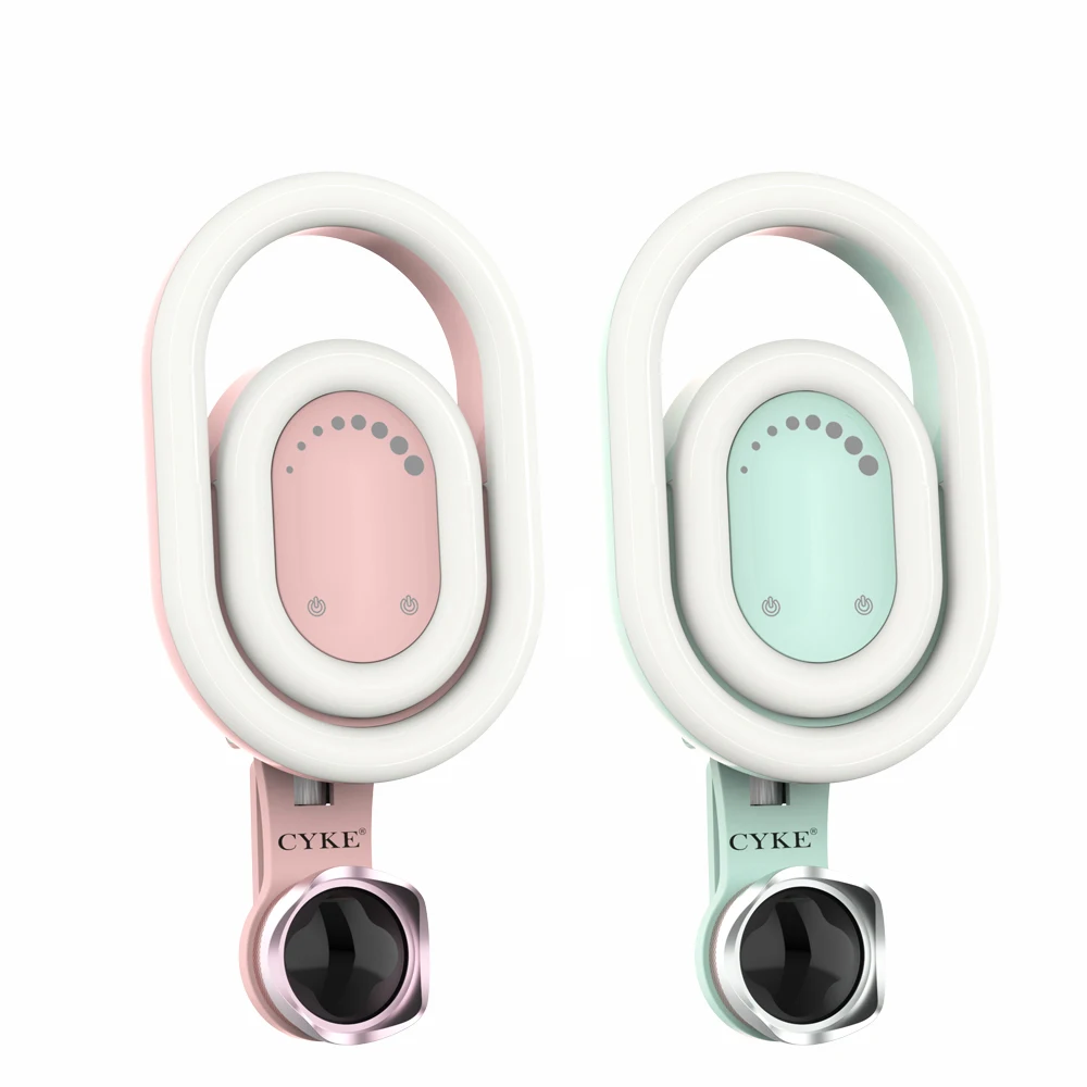 Двойной круглый кольцевой светильник для селфи с мобильным широкоугольным