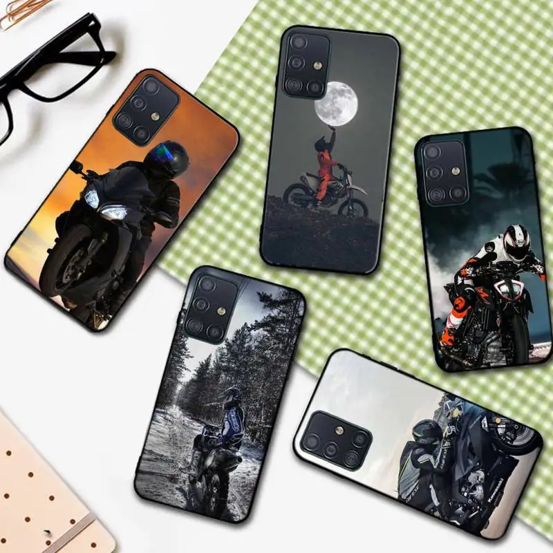 

Moto Cross Motorcycle Sports Phone Case For Samsung S9 10 20Plus Note 7 8 9 10 10plus Pro J8 M30 31 A32