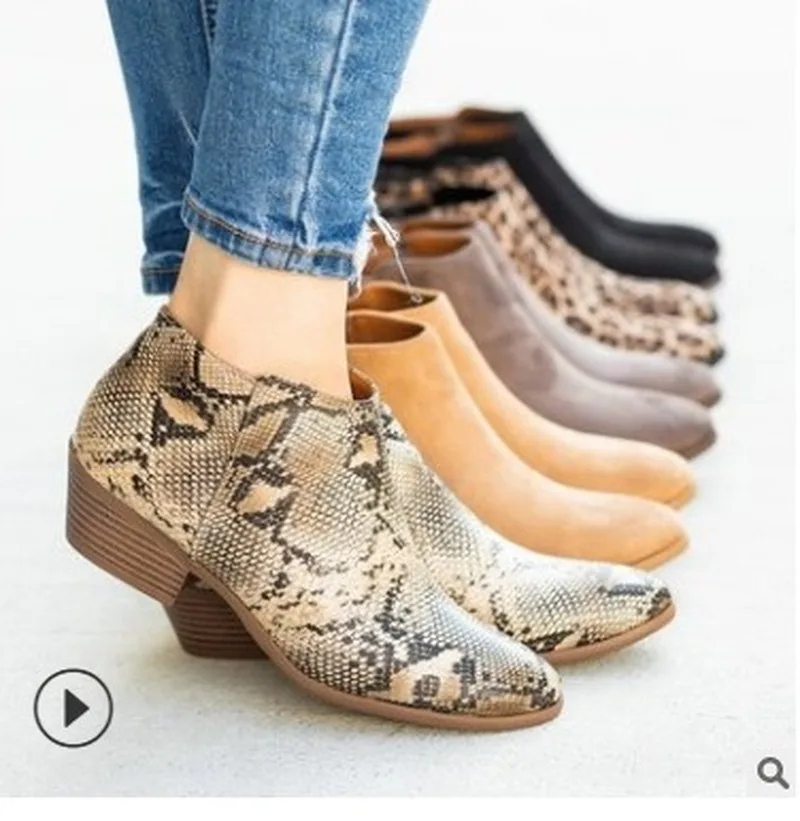 

2020 new Women Ankle Boots Leather Boots Ladies Soft Shoes Winter Boots Females Casual Botas de mujer Outdoor Ladies Boots