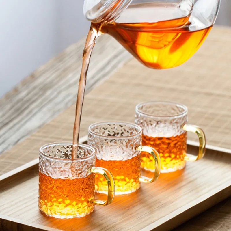 

Японская стеклянная чашка для виски, кофейная чашка для молочного коктейля, прямая чашка для виски, термостойкая посуда для сока, бара