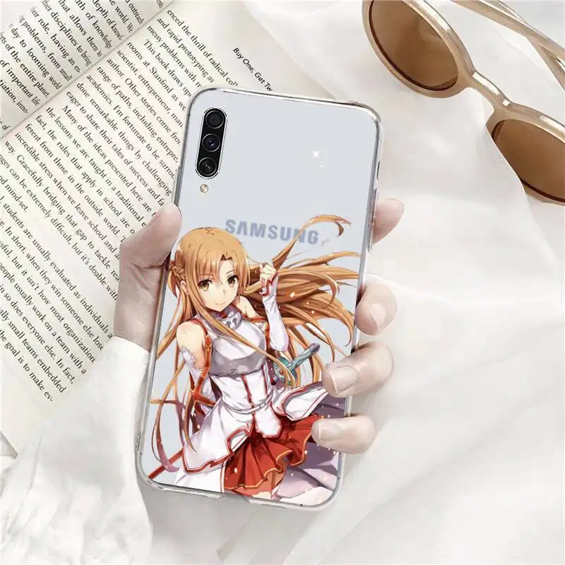 

Sword Art Online SAO anime Phone Cases Transparent Clear For Samsung Galaxy A71 A21s S8 S9 S10 plus note 20 ultra
