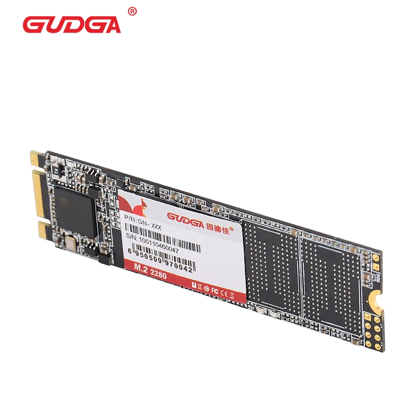 Внутренний твердотельный накопитель GUDGA SSD M2 Sata 2280 2242 64 Гб M.2 SATA3 ssd диск для