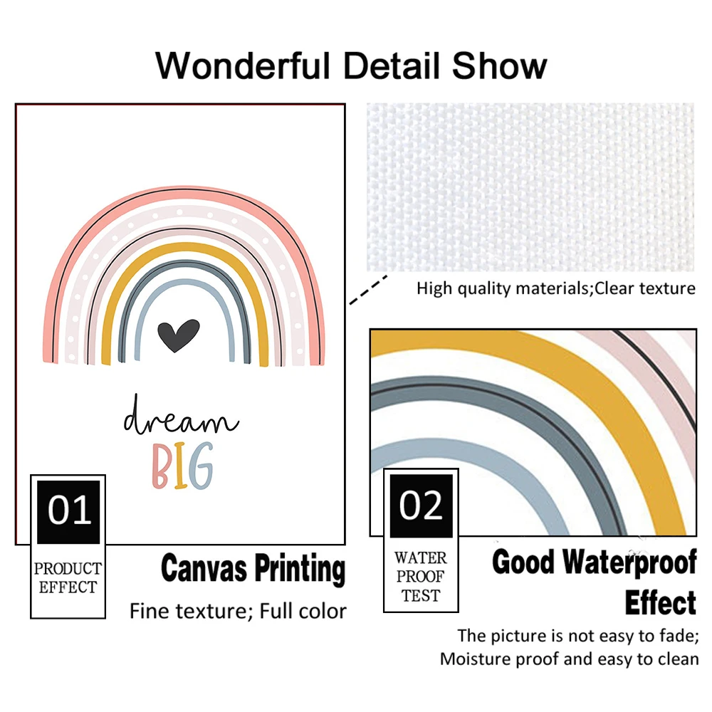 Настенная картина для детской комнаты розовая искусство печать на холсте солнце