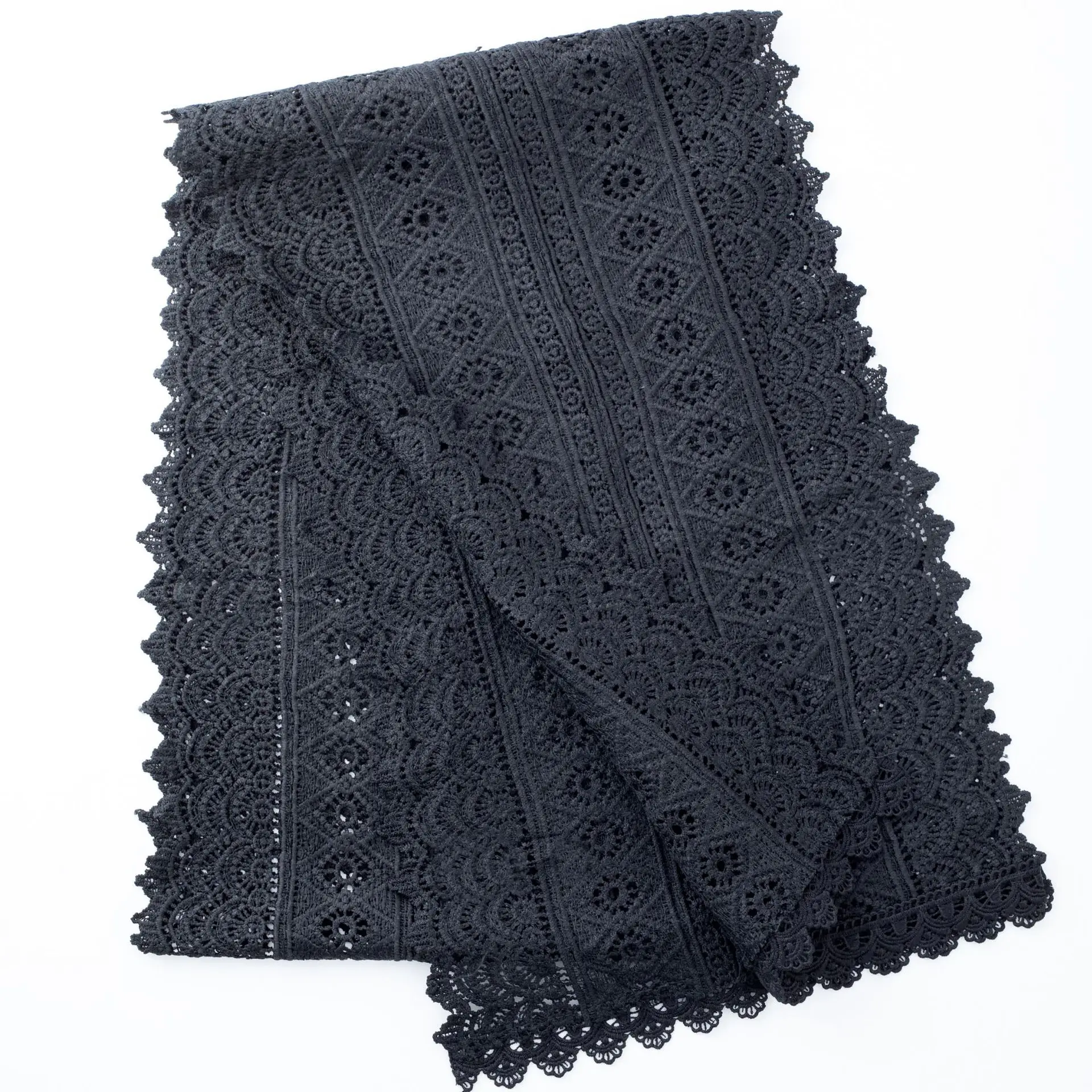 

Lace Table Runner Black White Table Cover Waterproof Table Decoration Jacquard Table Protection Wedding Christmas Decor