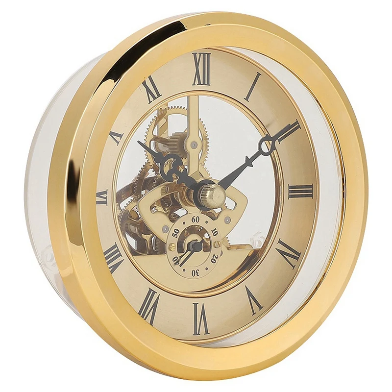 

Игрушка реквизит DIY Металл 103 мм Встроенные часы вставка прозрачные часы DIY настольное ремесло принадлежность для часов карнавал вечерние ч...