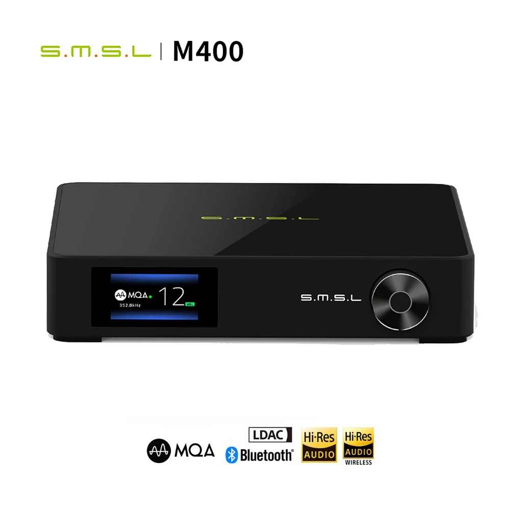 SMSL M400 плеер ЦАП чип AK4499 сбалансированный USB DAC Поддержка MQA декодирования DSD 32 бит