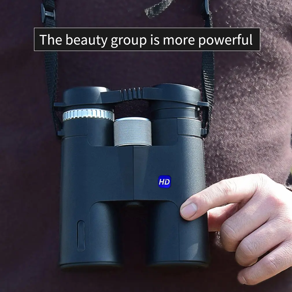 

12x42 Binoculars For Adults Binoculars With BAK4 Lens Weak Light Night Vision Phone Binoculars For Travel Sports