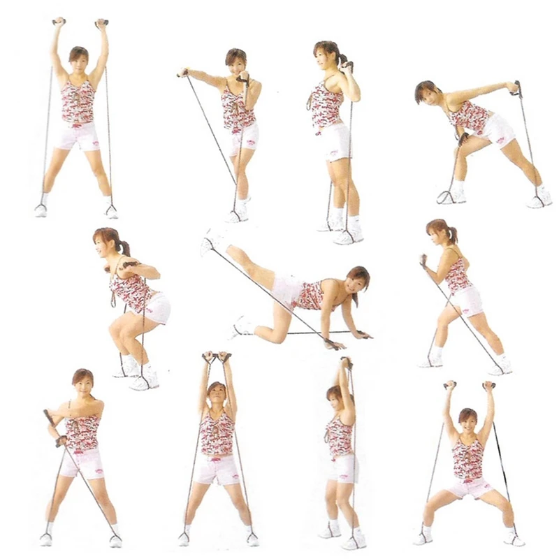 Супер sell 110cm эластичная веревка для йоги Эспандеры Фитнес резинки Упражнение