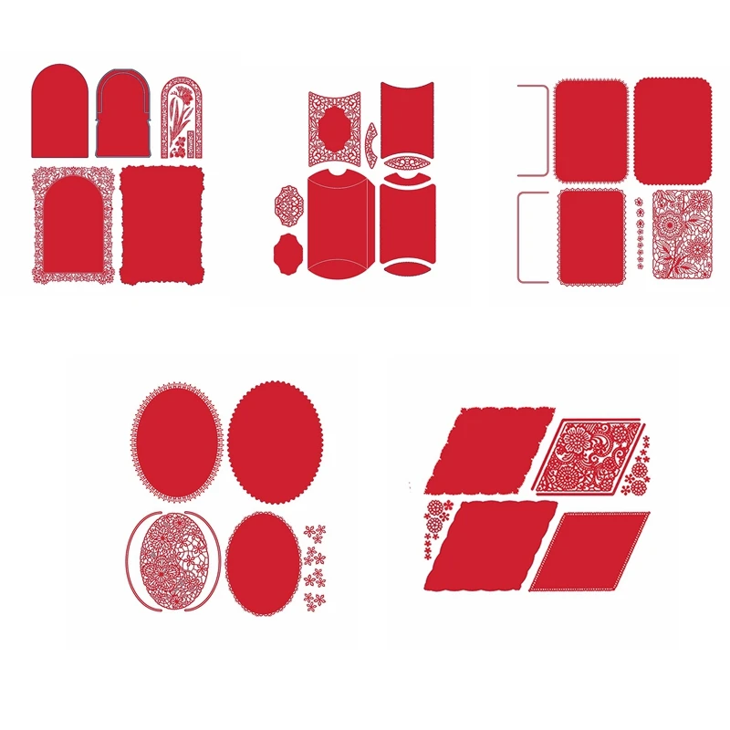 Нерегулярный Рисунок Круг квадратный фон металлические режущие штампы трафарет