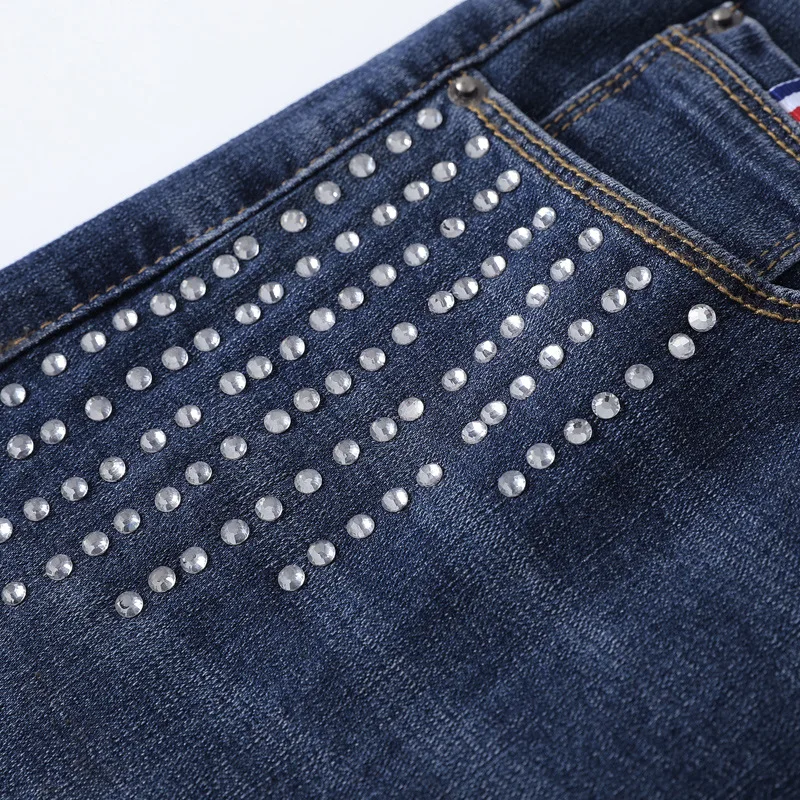 Plus Size 10XL 9XL 8XL 4XL Women Long Denim Pants Femme High Waist Autumu Spring Pencil Pants Slim Jeans For Mujers