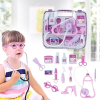 kids plastic doctor toy set simulation family doctor nurse medical kit toy pretend play hospital medicine accessory children toy