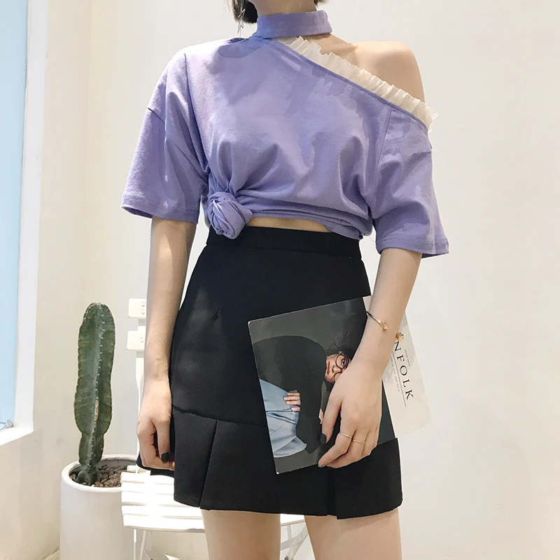 Женские топы и блуза с кружевными вставками ZCWXM весна 2020 | Женская одежда