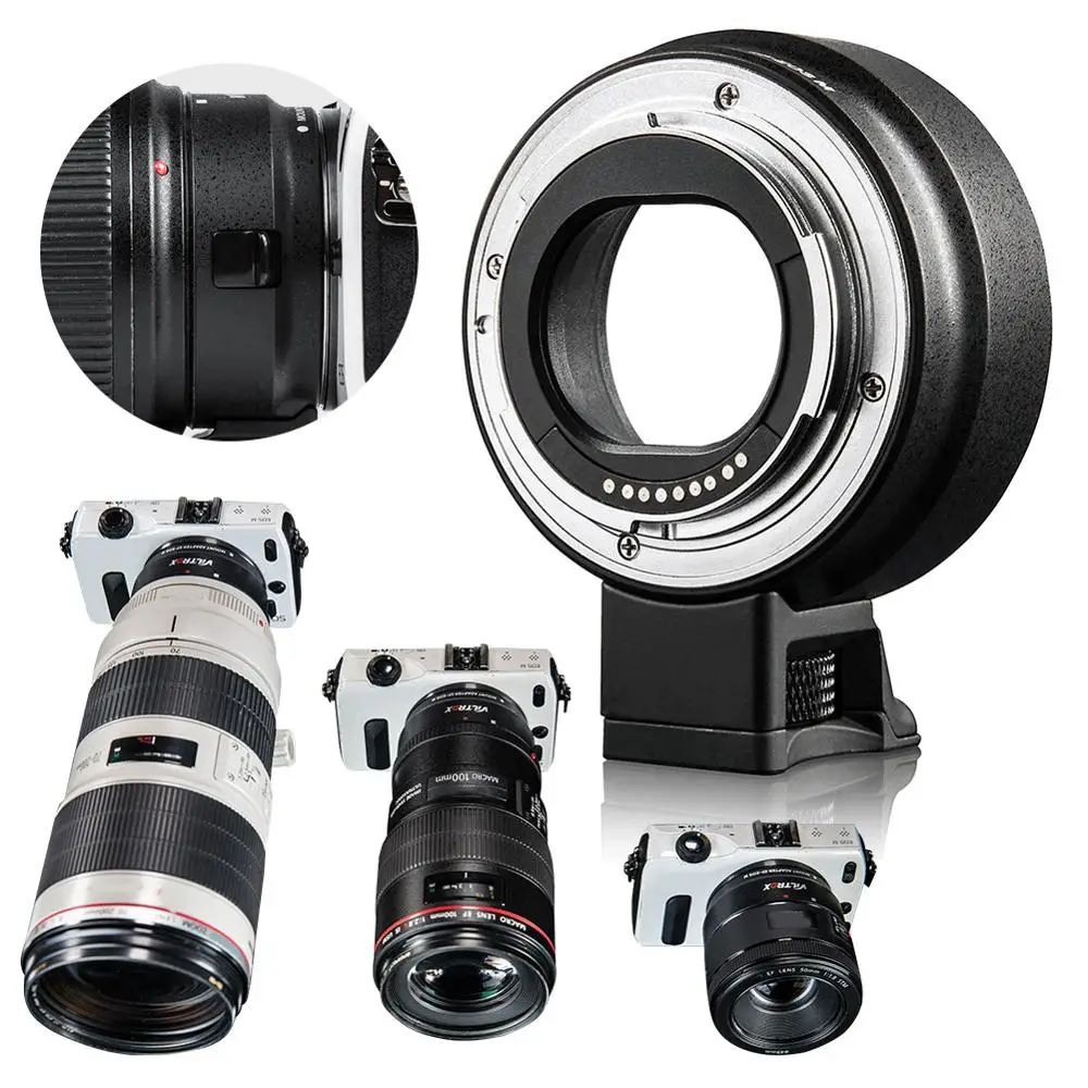  Auto Focus EF-EOS M AF MOUNT Lens Mount Ring Adapter for Canon Camera EF EF-S EOS Mirrorless Cameras DSLR | Электроника