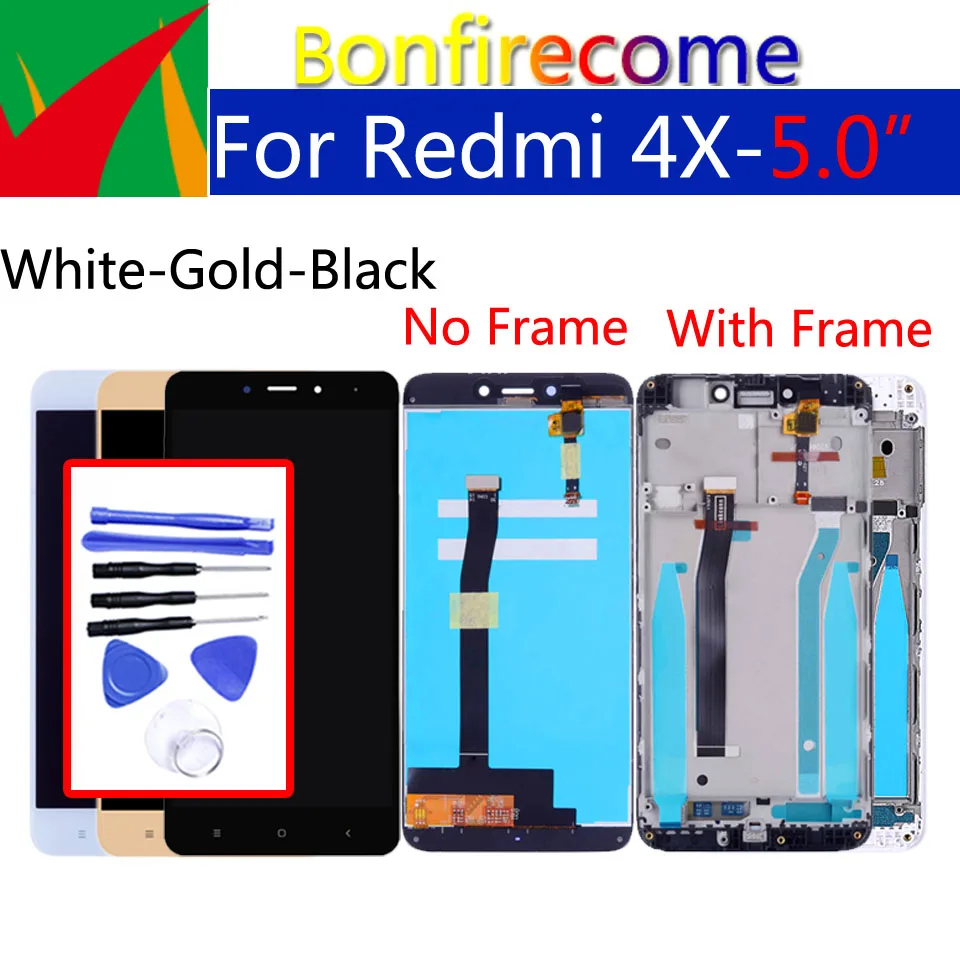 Сменный сенсорный ЖК экран для Xiaomi Redmi 4X 5 0 дюйма 1280*720|Экраны мобильных телефонов|
