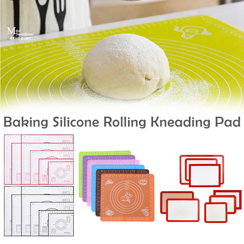 Подкладка для замешивания теста силиконовая подкладка большая разделочная