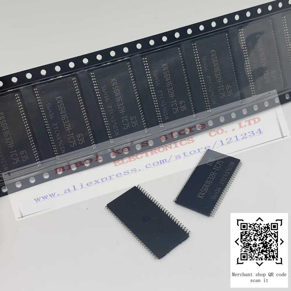 [5 шт.] 100% Новинка, оригинал: фонарик K4S641632H - 64 Мб, H-die SDRAM, Спецификация 54 фонарей с без ПБ