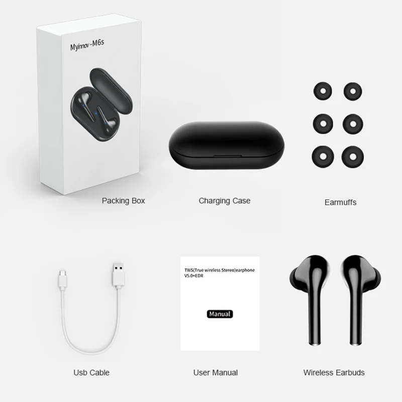 Наушники вкладыши TWS наушники Bluetooth 5 0 Беспроводной сопротивление разрыву CVC Шум