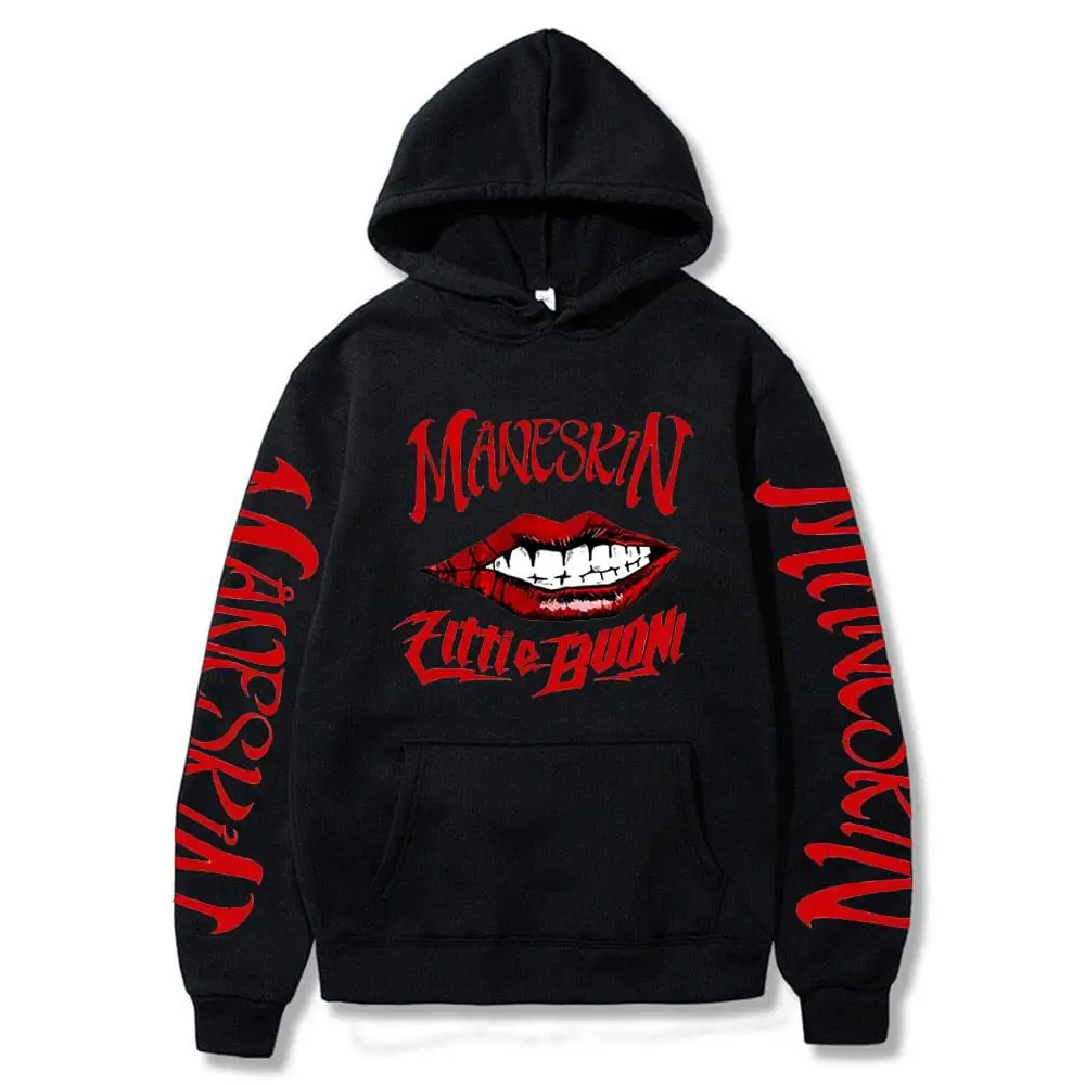 

Maneskin Hoodies Sweatshirt Italian Singer Streetwear Tops Harajuku Men Hooded Pullover Casual Oversize Unisex Moletom