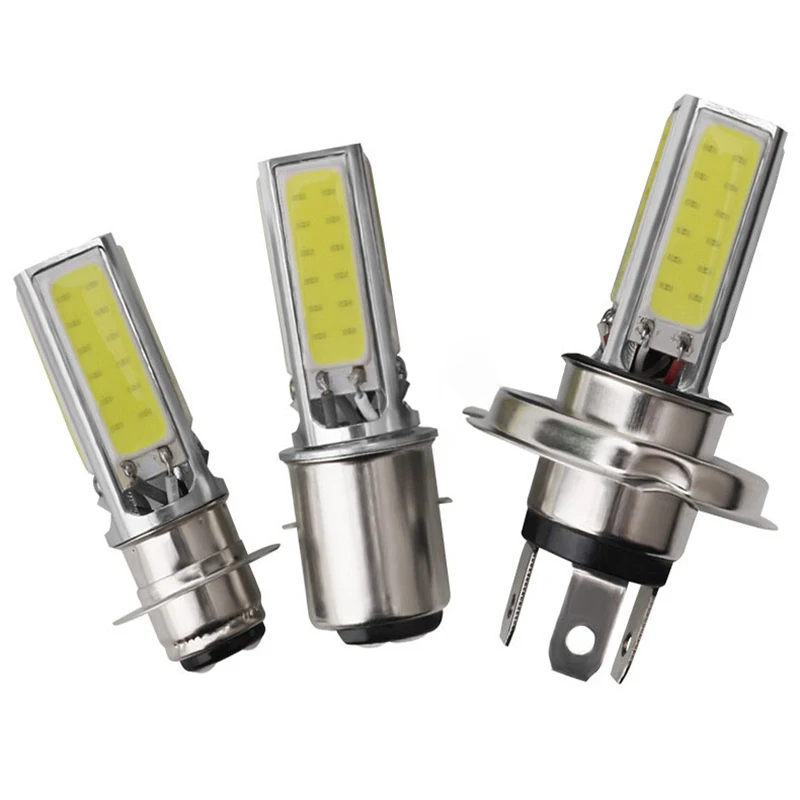Светодиодные лампы COB для мотоциклетных фар 20 Вт H4/BA20D/P15D 600 лм 12 В 1 шт.| |