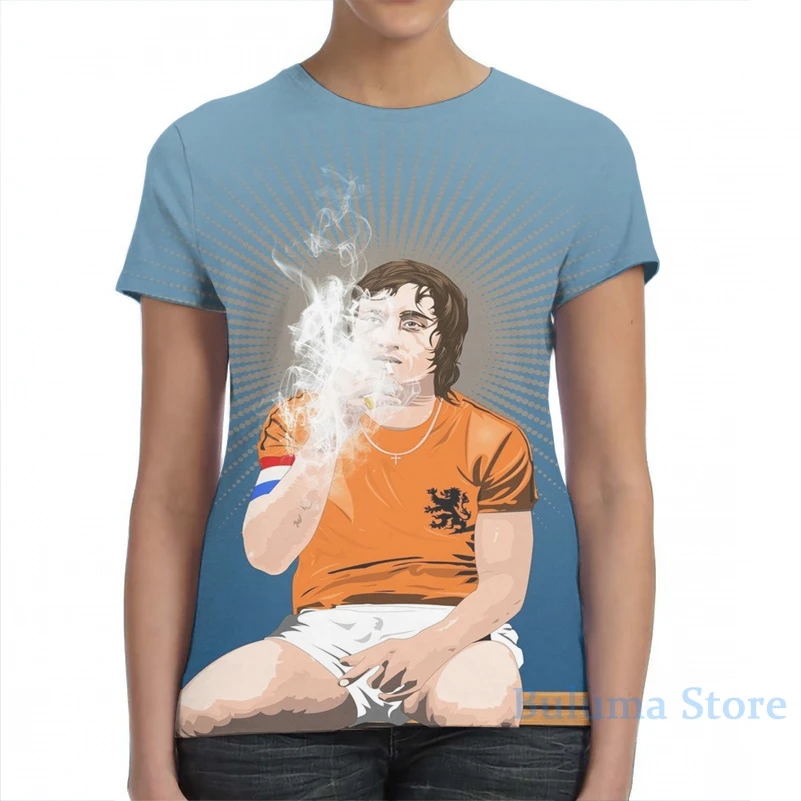 Футболка Мужская/женская с принтом Johan Cruyff тенниска из Нидерландов модная майка