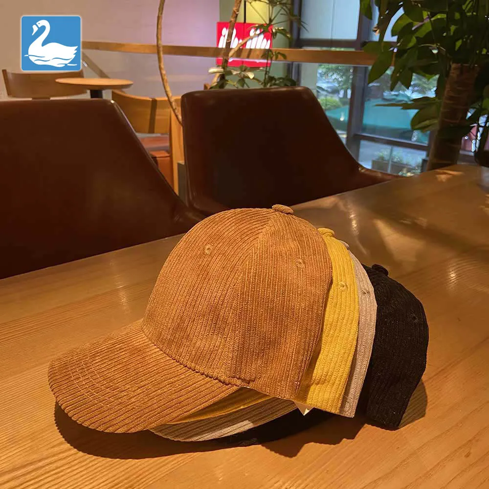 

BL Men Corduroy Baseball Cap Women Vintage Snapback Caps Bone Hats Hip Hop Casquette Sun Visor Trucker Summer Casual Dad Hat