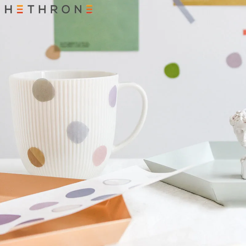 Красивые Мультяшные цветные нестандартные круглые бумажные этикетки hetron