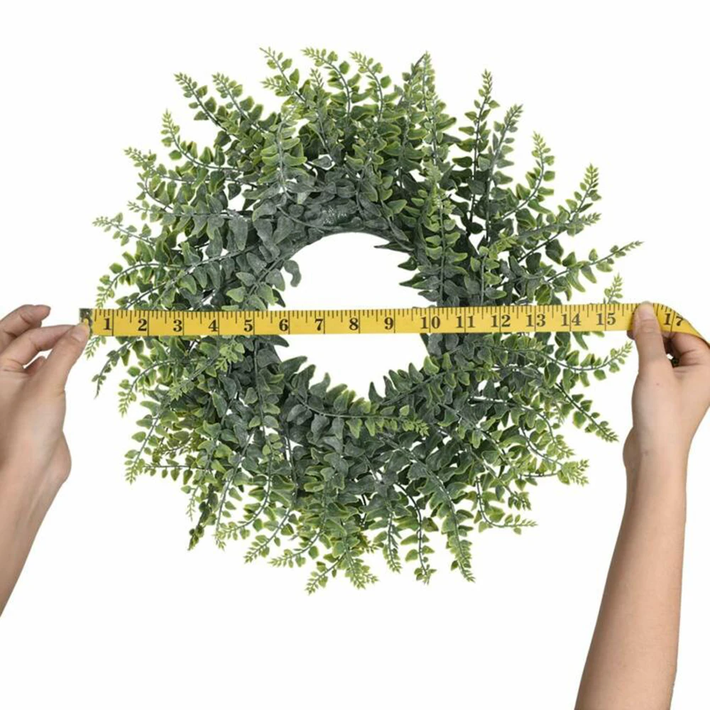 

Bedrooms Artificial Offices Wreath Hotel Decor Green Leaf Spring Wreath