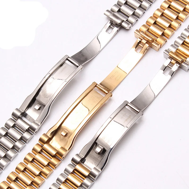 Ремешок металлический для часов Rolex DATEJUST складной браслет из нержавеющей стали