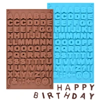 silikolove new english letters silicone chocolate mold for cake decorating bakeware tools cake decoration accessories