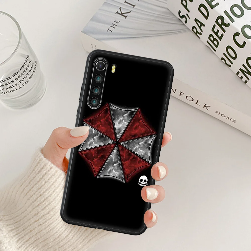 

Umbrella Corporation Phone Case For Xiaomi Redmi Note 7 8 8T 9 9S 4X 7 7A 9A K30 Pro Ultra black Etui Pretty Coque Fashion Cell