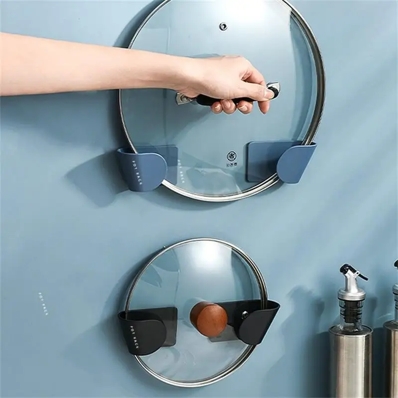 Настенный держатель для крышки подвесной кастрюли пластиковый кухонный