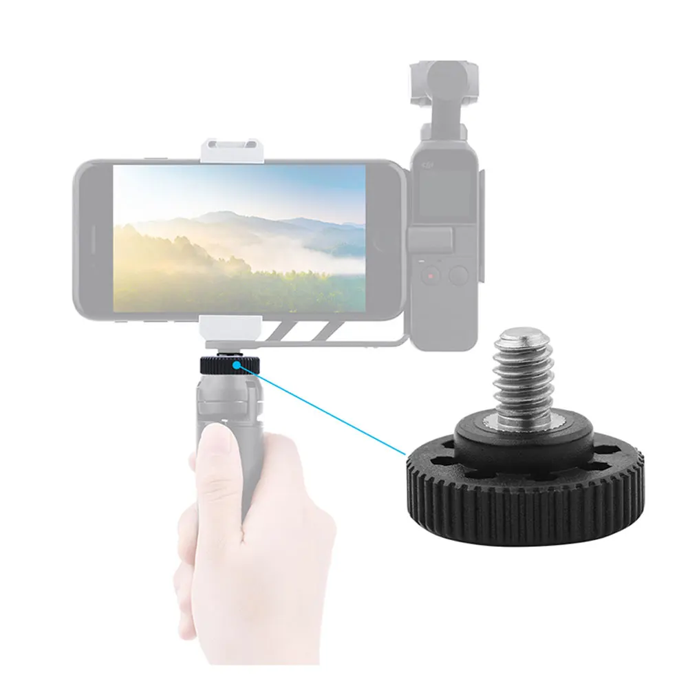 

5pcs 1/4 Inch Screw Thread Quick Release PlateThumb Screws Tripod Head Bracket Mount Adapter for Sports Camera Accessories