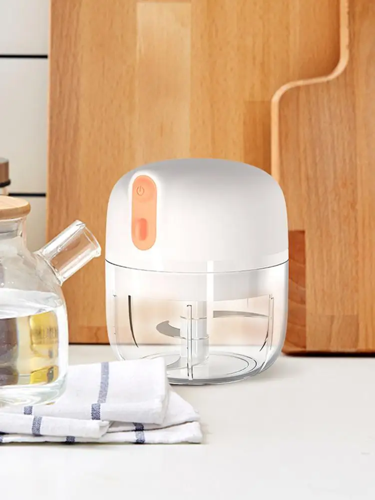 

Powerful Garlic Mincer Chopper - Cordless Mini Garlic Food Chopper USB Charging And Powerful Cutting Tool For Onion Garlic