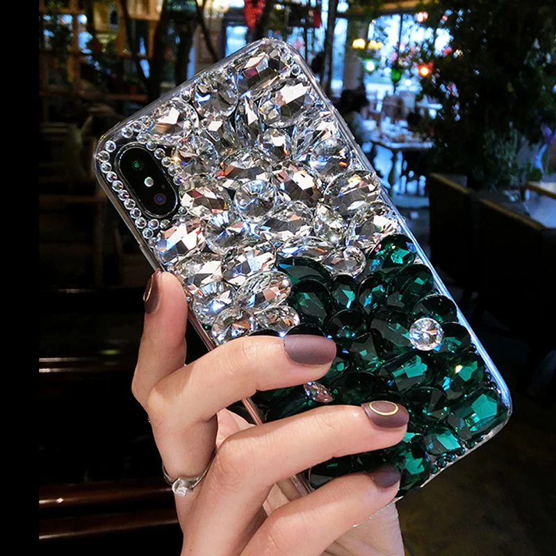 Для samsung Примечание 10 со сверкающим камнем для держателей карт с подставкой флип