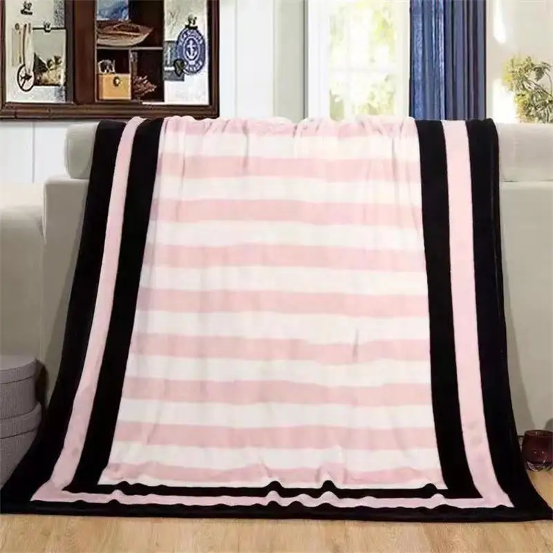 

Luxury Pink Blanket Printed Throw Sherpa Soft For Travel Airplane Sofa Blankets Swimming Outdoor Bedspread Bedding On the Bed