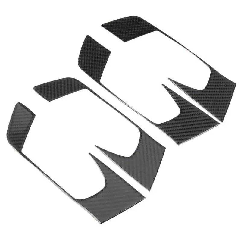 Внутренняя дверная ручка панель отделка крышка из углеродного волокна декор