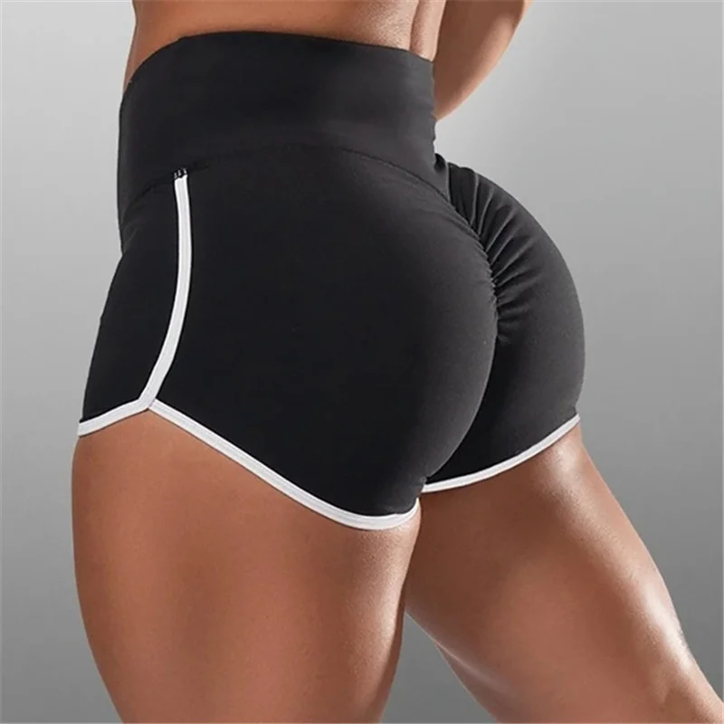 

Novo vero preto cinza esporte shorts feminino shorts casuais treino cintura magro sexy curto S-3XL transporte da gota