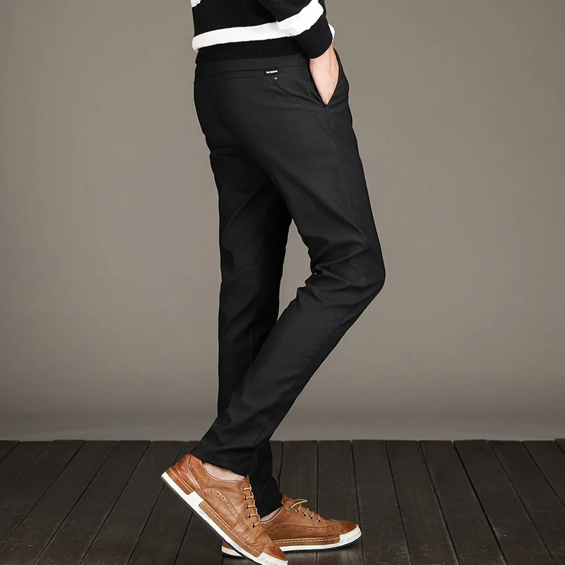 Pants Male Hombre 2020 New MOOWNUC Pencil Fashion Autumn Men's Trousers Casual Solid Brand Long Plus Size Business Slim | Мужская