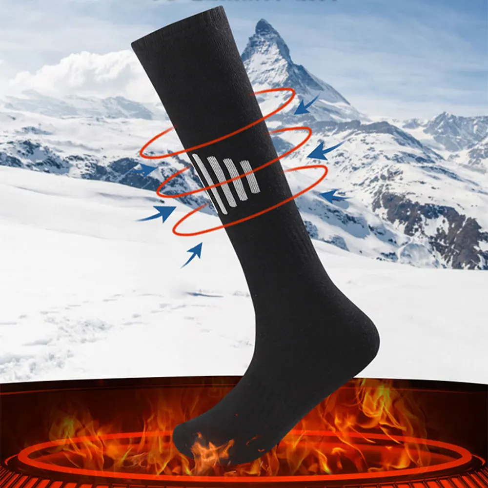 

Electric Heating Socks Rechargeable Battery Powered Outdoor Skiing Cycling Warm Socks Winter Thermal Socks