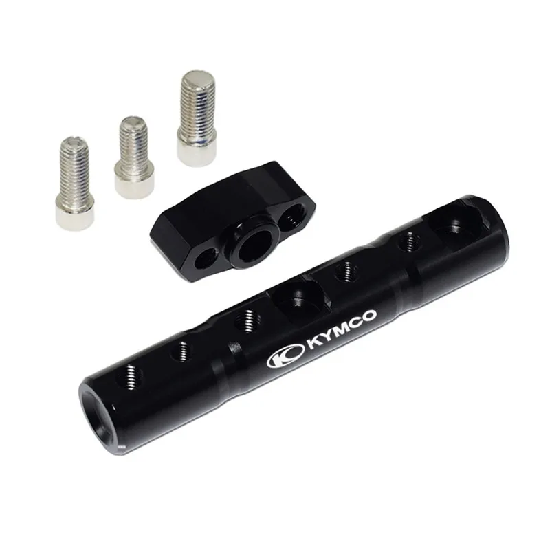 Черный Для kycco xciting 250 300 500 300 центре DT 125i 250i 300i 350i новая мотоциклетная обувь mutifunctional перекладина зеркало заднего вида расширения бар - Цвет: Черный