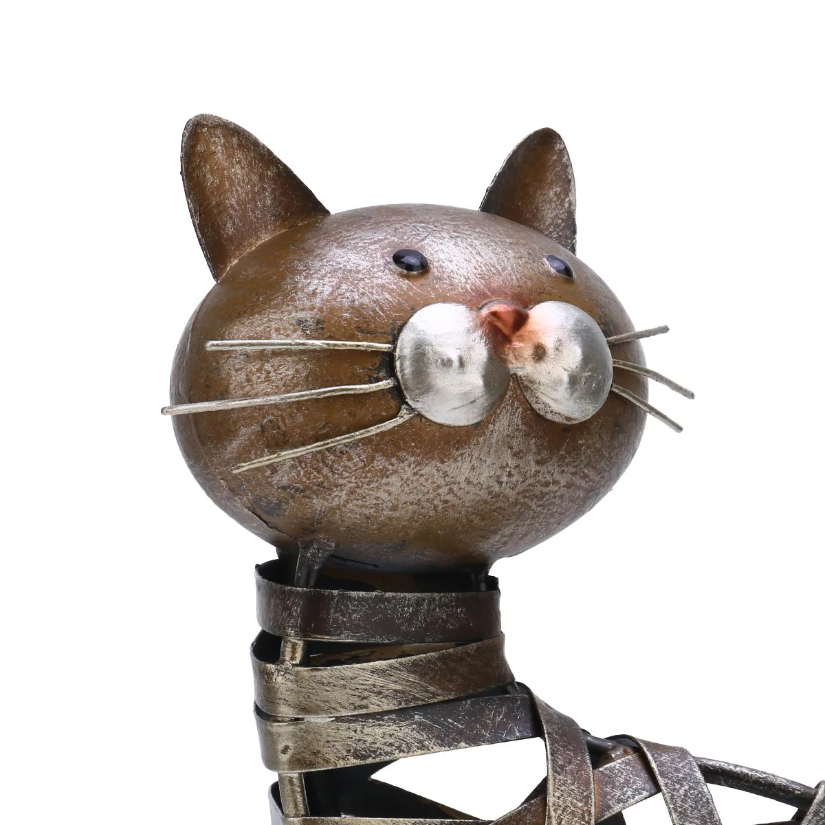 Tooarts плетеная скульптура кошки современное железное украшение креативная