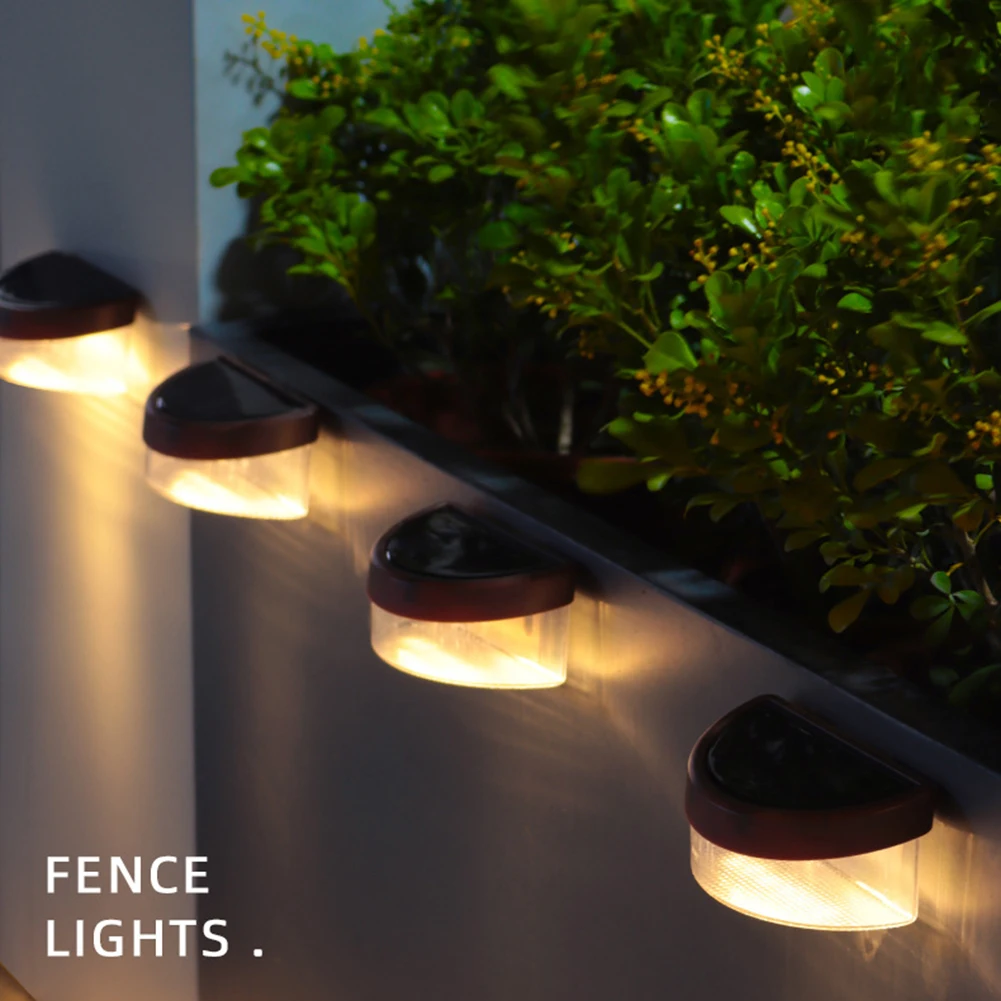 LED Solar Powered Light Garden Path Landscape Lights Waterproof LED Solar Pillar Lamp Outdoor Fence Courtyard Villas Column Lamp