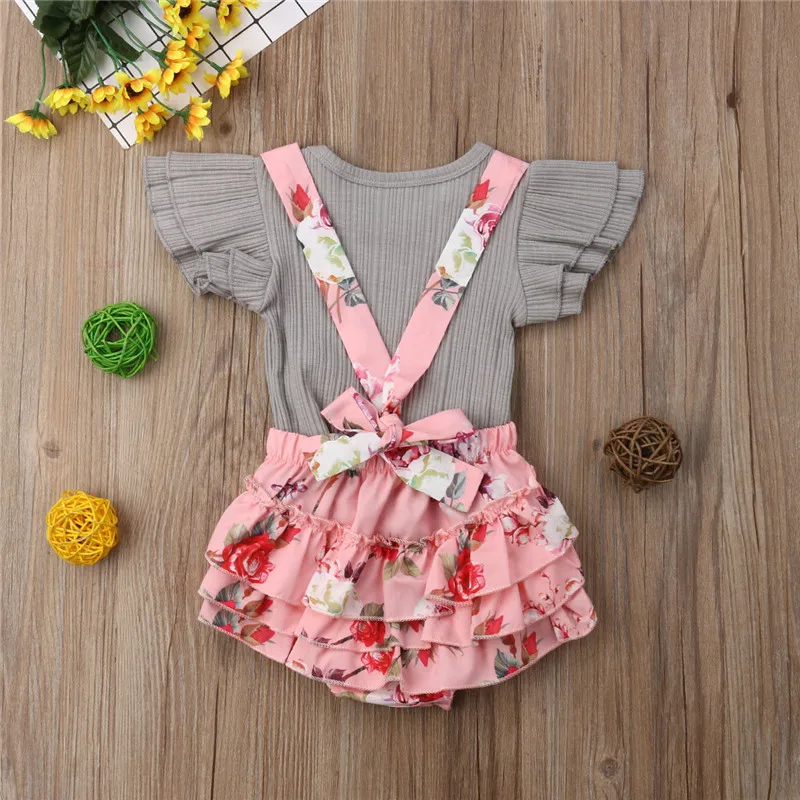 Pudcoco/одинаковые комплекты для семьи Повседневное платье девочек с цветочным