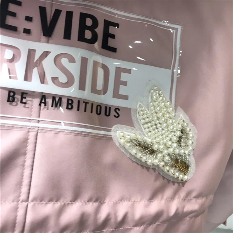 

Natural Real Rex Rabbit Fur Liner Jacket Coats Women Fashion Raccoon Dog Fur Collar Real Fur Coat Long Parkas Winter Pink Parka