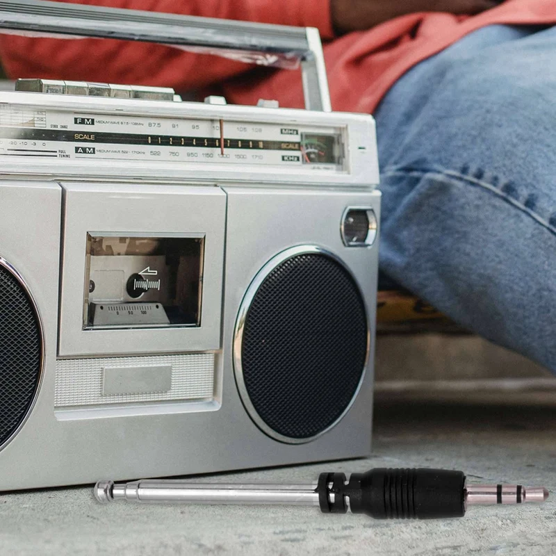 Радиоантенна 3 5 мм 4 секции телескопическая FM-антенна радио подключи и работай