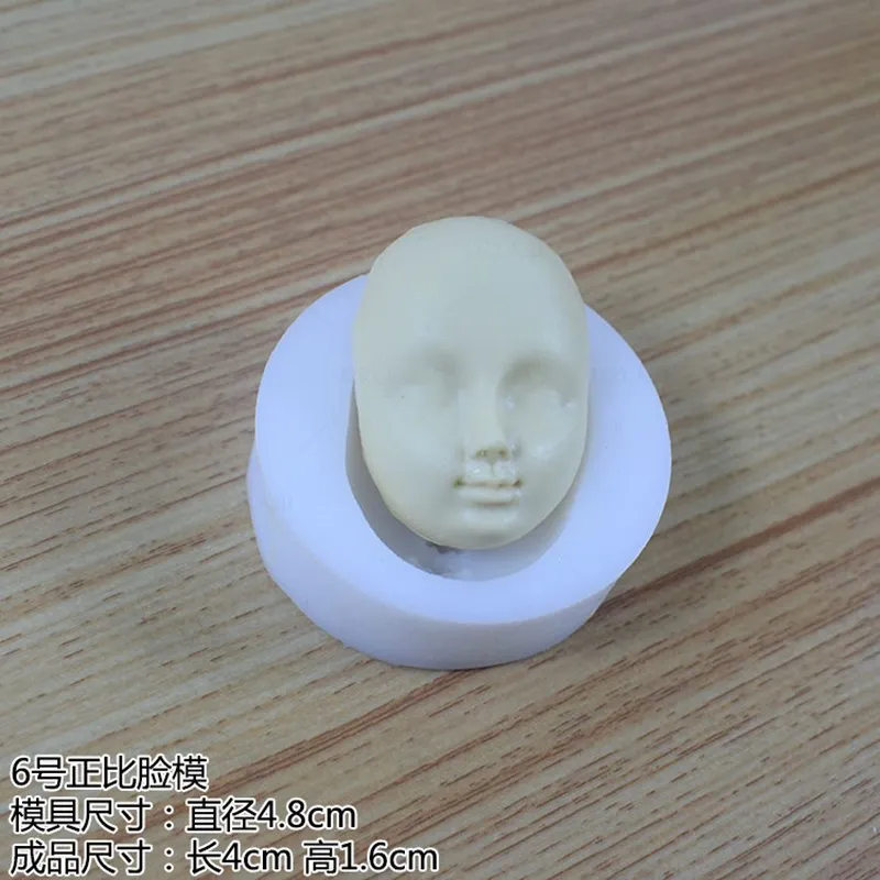 DIY Face Silicone Mold Doll Cartoon Proportional Male Female Set BJD Molds | Дом и сад