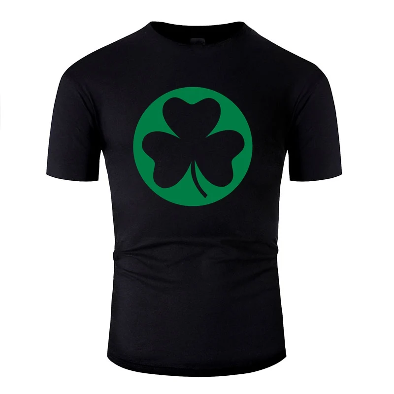 Crazy Shamrock Футболка мужская 100% хлопок комиксы женские футболки большой размер 3xl 4xl