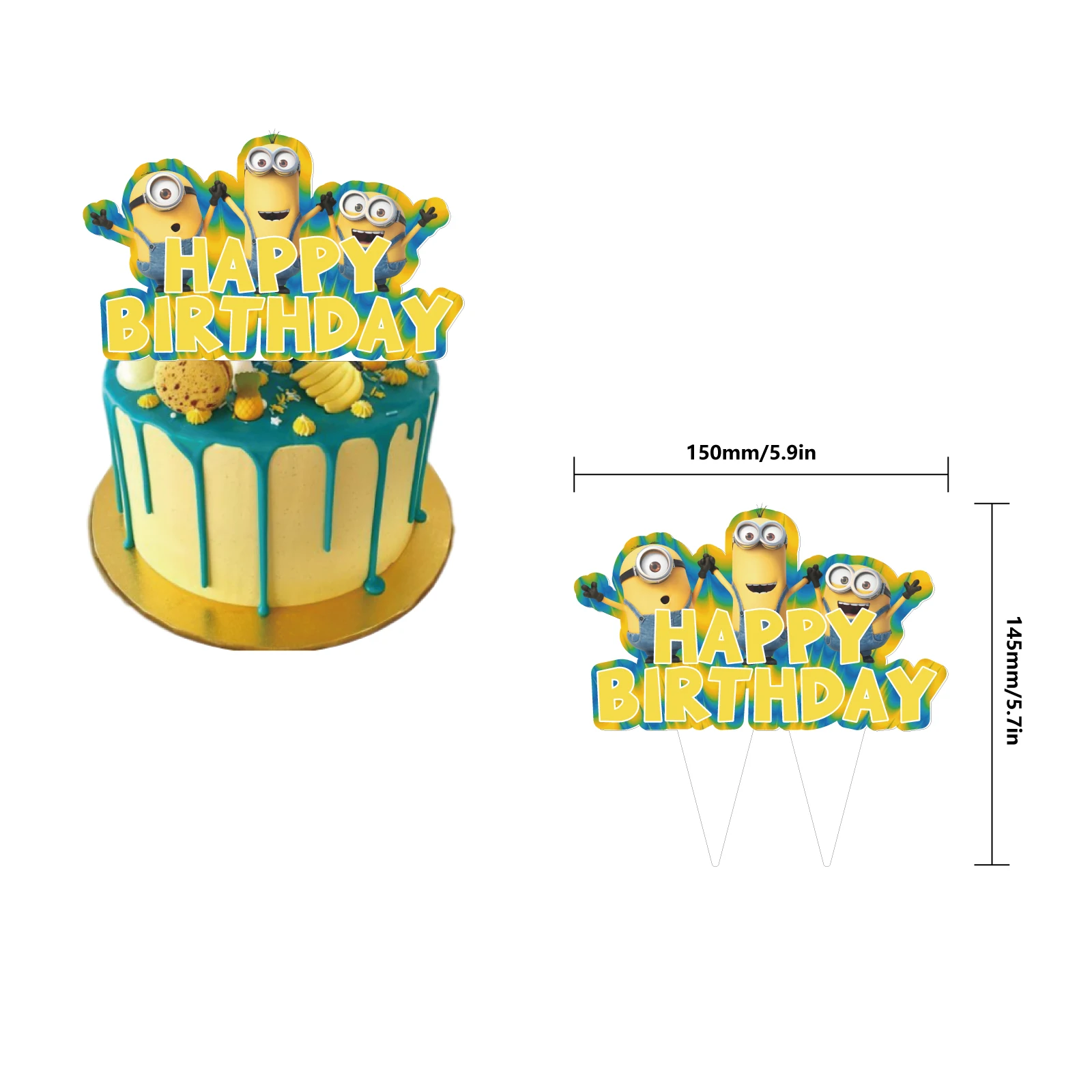 Миниатюрные товары для вечерние воздушные шары из желтой фольги на тему дня