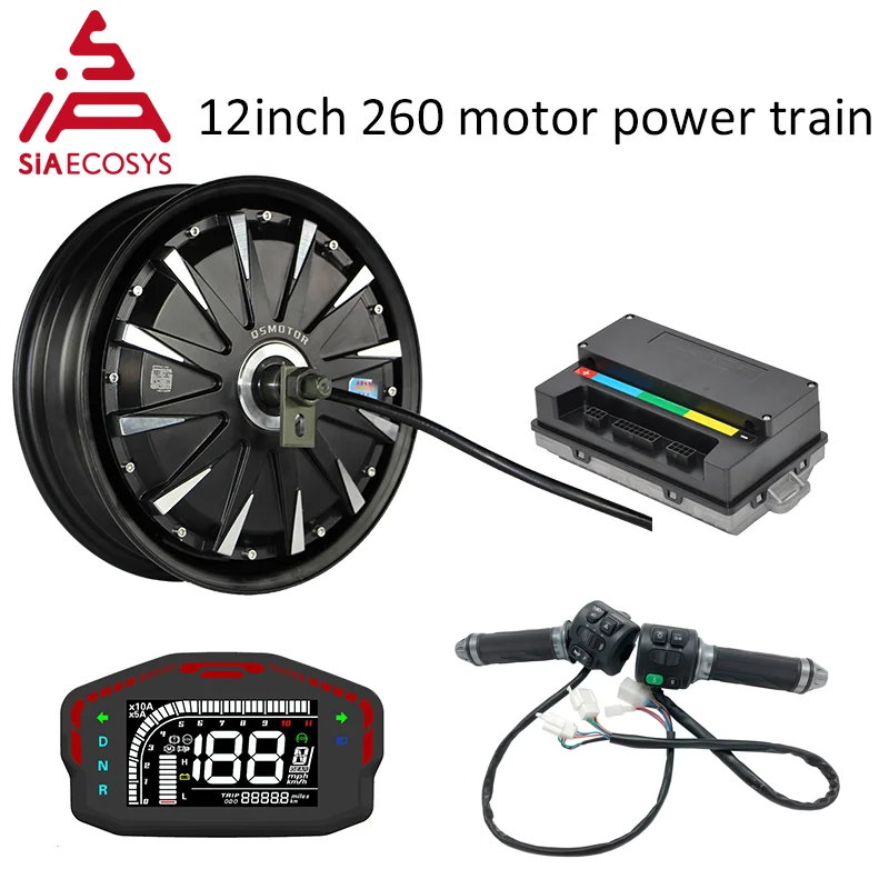 Quanshun 12*3 5 дюймов 1500 Вт 48 В 55kph BLDC E мотор для скутера наборы силовой поезд с